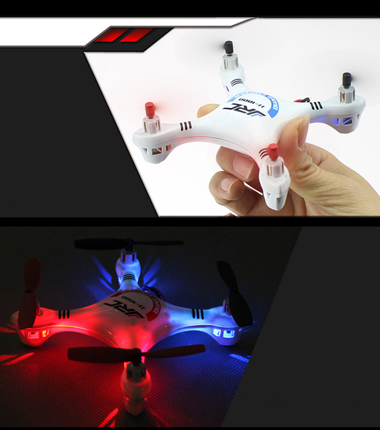 JJRC 1000 Updated ersion 2.4G 4CH 6 Axis Gyro RC Quadcopter With LED RTF LCD Remote Controller - White