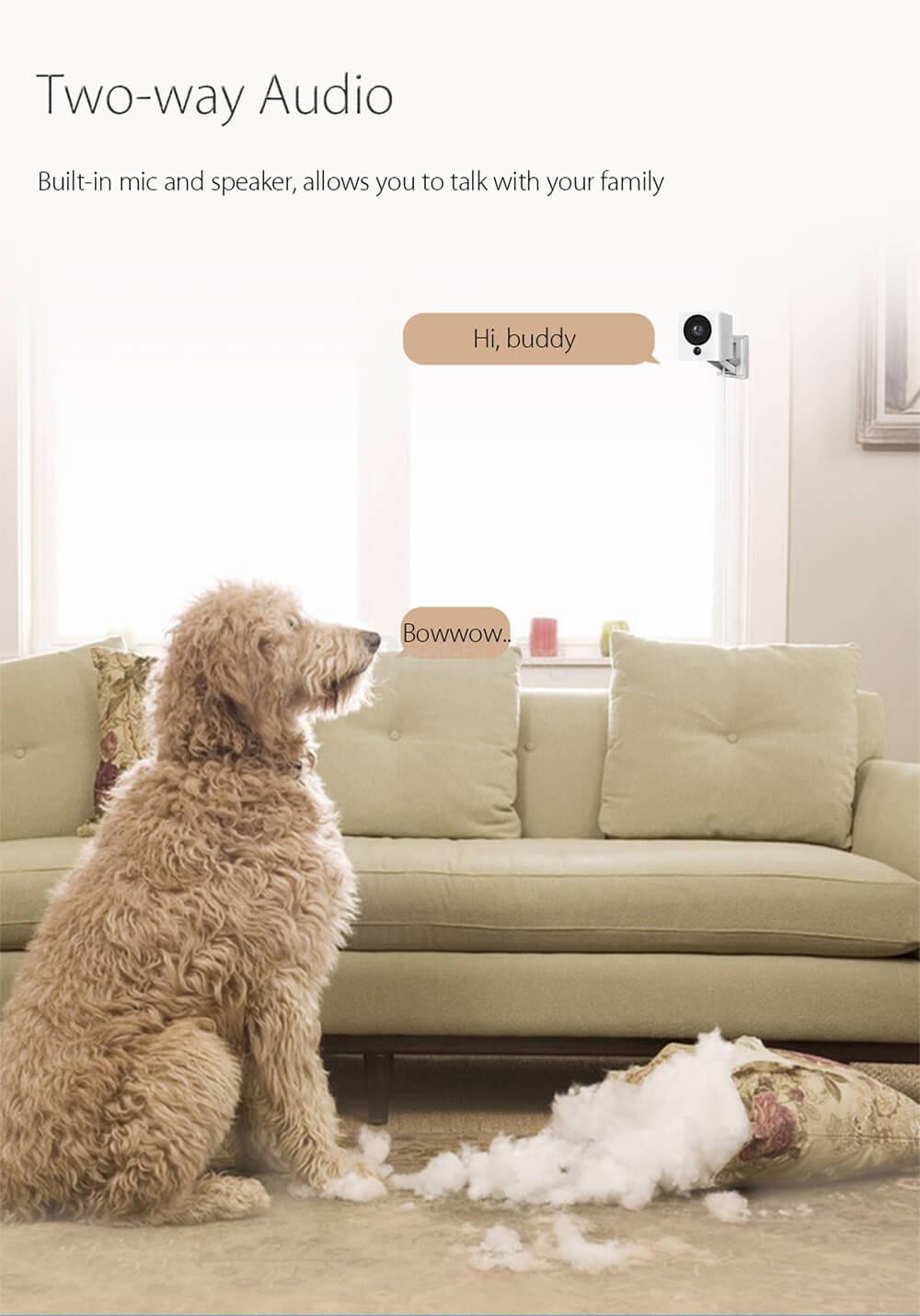 Original Xiaomi Xiaofang Smart 1080P WiFi IP Camera 1/2.7 inch CMOS Sensor 110 Degree FOV 8X Digital Zoom - White