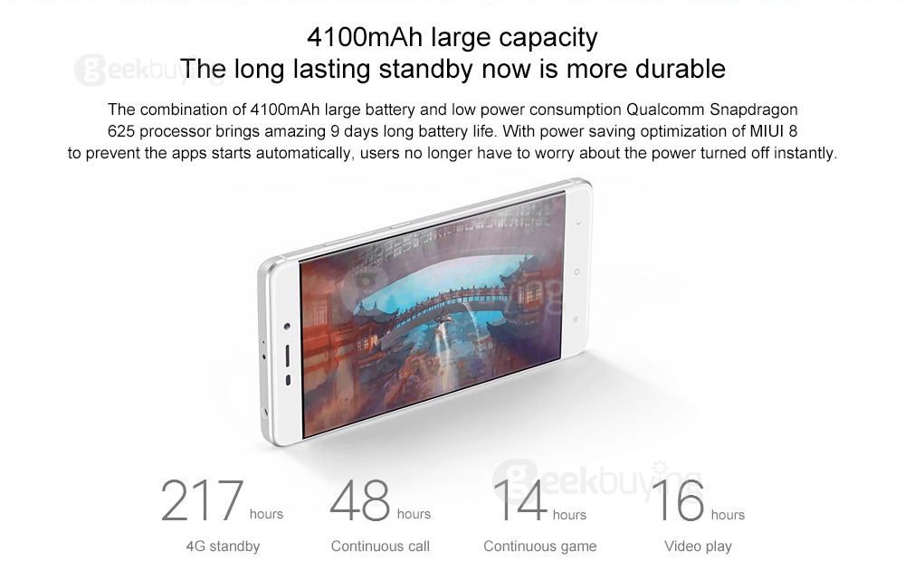 [Package B][HK Stock]XIAOMI Redmi 4 Pro 5.0inch FHD 2.5D Screen MIUI 8 4G LTE Qualcomm Snapdragon 625 Octa Core 3GB 32GB Smartphone(Gray) + Soft Case(Transparent) + Tempered Glass