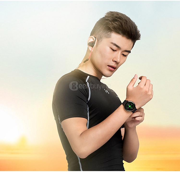 [Package A](English Version) Xiaomi HUAMI AMAZFIT Pace Smart Sports Watch (Red) + Awei A610BL Bluetooth 4.1 Bluetooth 4.0 Wireless Earphone (Black)