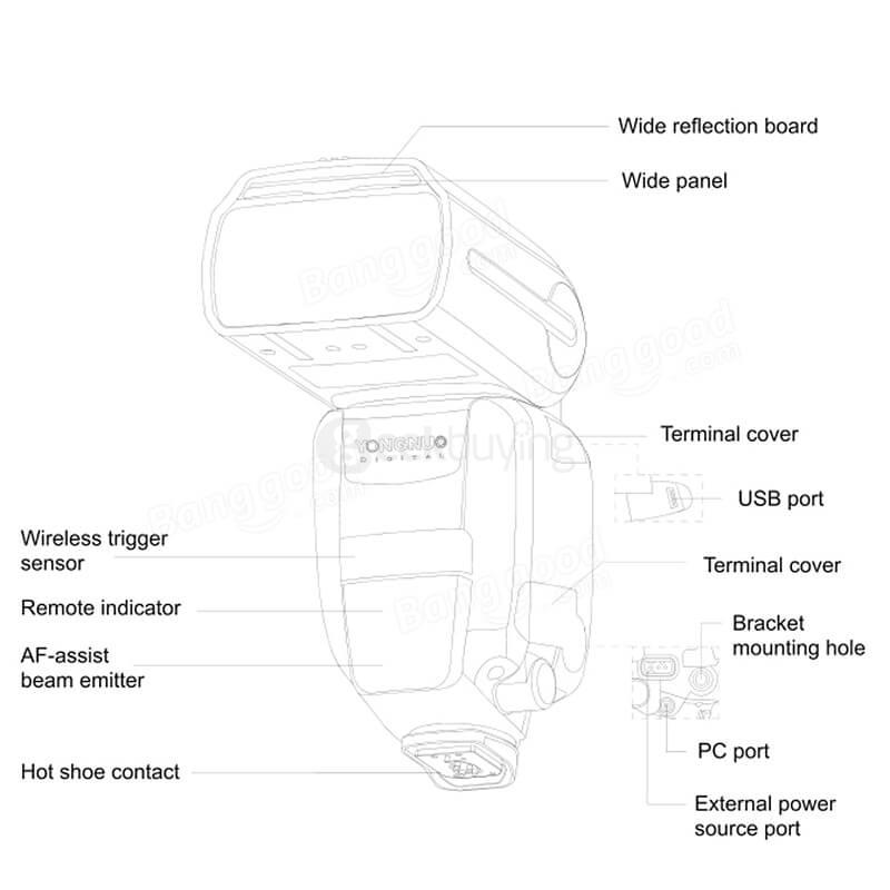 YONGNUO YN600EX-RT 2.4G Flash Speedlite For Canon AS Canon 600EX-RT