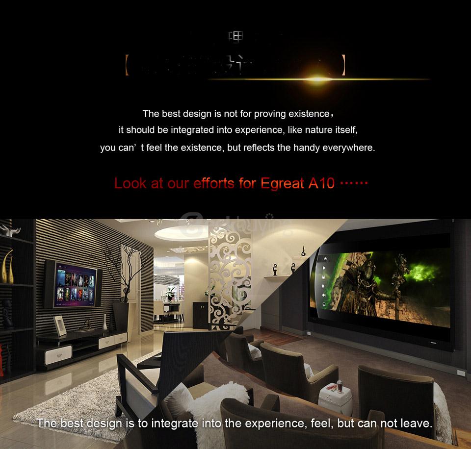 Egreat A10 4K UHD Media Player Hi3798CV200 2G/16G AC WIFI Gigabit LAN HDR10 Blu-ray 3D Dolby ATOMS DTS X VIDON XBMC