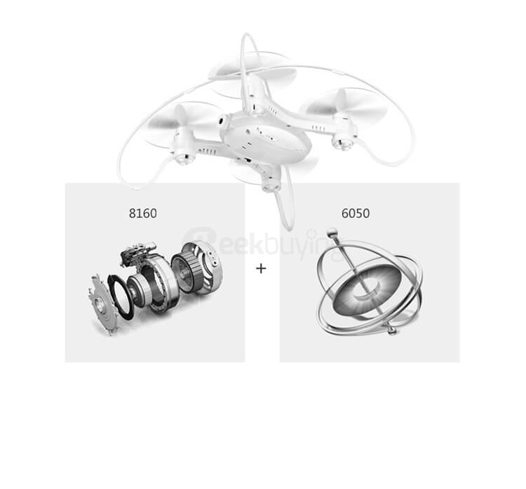 Fayee Smart Egg WIFI FPV 0.3MP Camera Headless Mode Altitude Hold RC Quadcopter RTF - Black