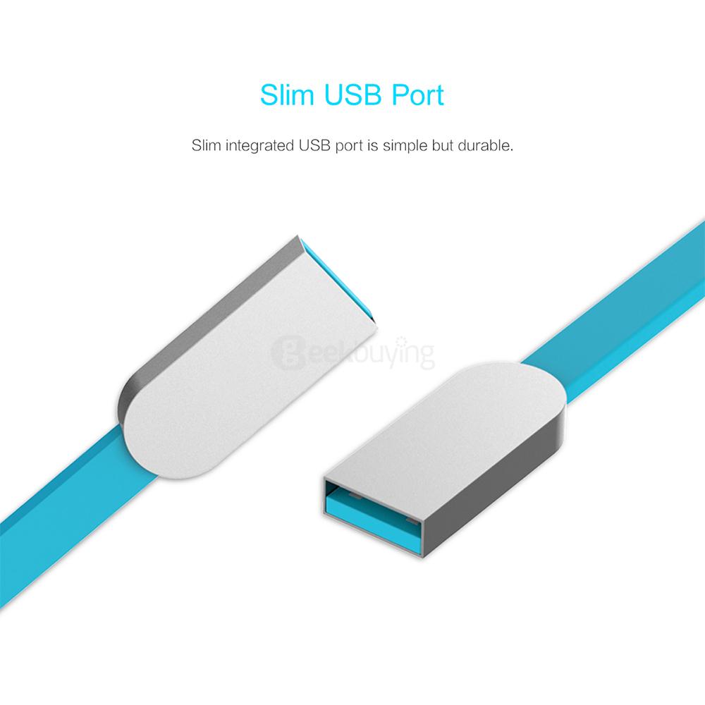 Rock 1M Micro + 8Pin Interface 2 In 1 USB Charging And Sync Zinc Alloy Cable For IOS And Android - Black