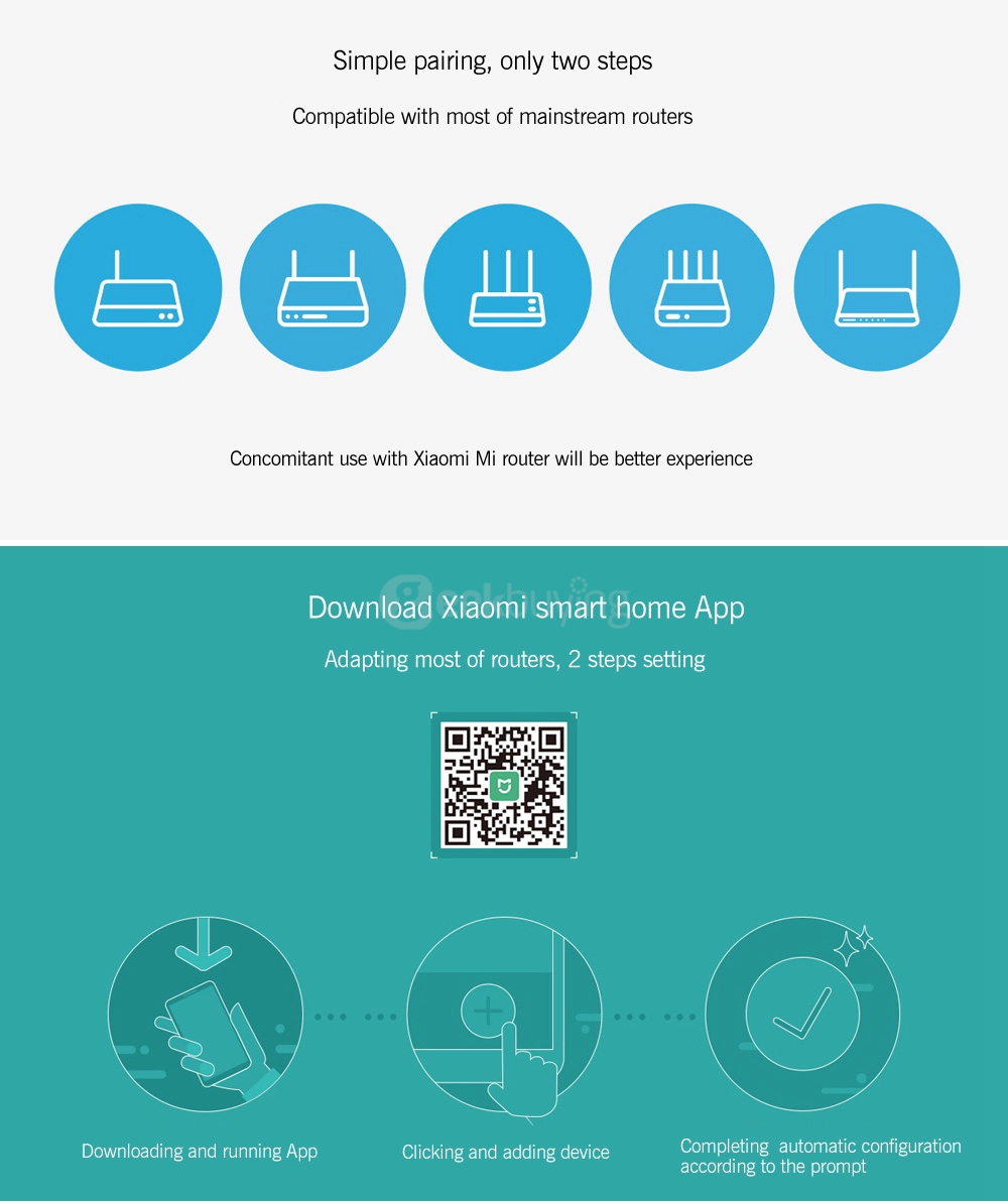 [International Version] Original Xiaomi Mi WiFi Amplifier 2 300Mbps Wireless Network Device Mijia Smart App Built-in Antenna - White