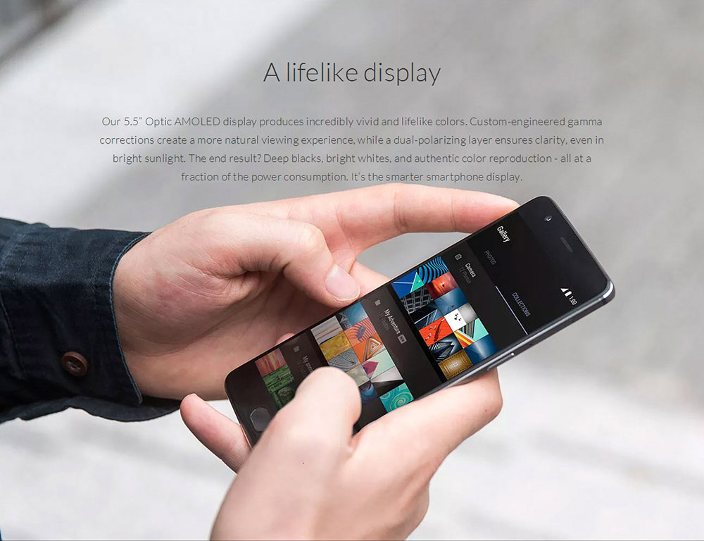 ONEPLUS 3T(A3010) 5.5inch AMOLED FHD 2.5D Corning Gorilla Glass 4 Screen Android 6.0 OS Smartphone Qualcomm Snapdragon 821 2.35GHz Quad Core 6GB 128GB 16.0MP+16.0MP Dash Charge Touch ID NFC Type-C - Gunmetal