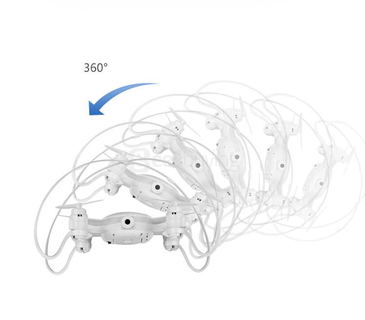 Fayee Smart Egg WIFI FPV 0.3MP Camera Headless Mode Altitude Hold RC Quadcopter RTF - Black