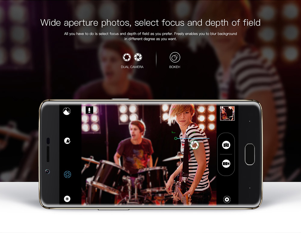 [HK Stock]DOOGEE Shoot 1 5.5inch FHD Android 6.0 Dual Rear Cameras 13.0MP+8.0MP Front Touch ID Smartphone MT6737T Quad Core 1.5GHz 2GB RAM 16GB ROM - Black