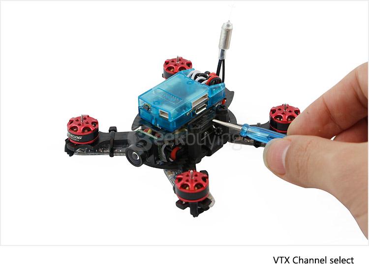 KINGKONG Q90 90mm FPV Brushless Racer Micro F3 6DOF Flight Controller With 800TVL HD Camera - PNP Version