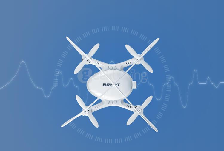 Fayee Smart Egg WIFI FPV 0.3MP Camera Headless Mode Altitude Hold RC Quadcopter RTF - Black