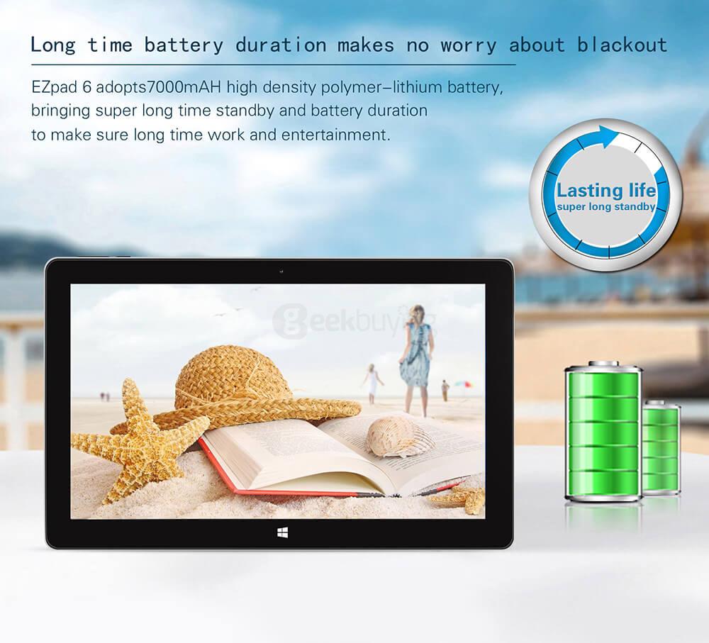 [Pacakge B] Jumper EZpad 6 Ultrabook Tablet PC 11.6 inch Windows 10 4GB/64GB Intel Atom X5 Z8350 Quad Core 1.92GHz IPS 1920*1080 - Silver