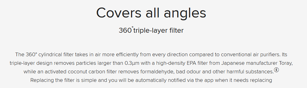 Original Xiaomi Mi Air Purifier 2 Real-time AQI Smart Air Cleaner - White