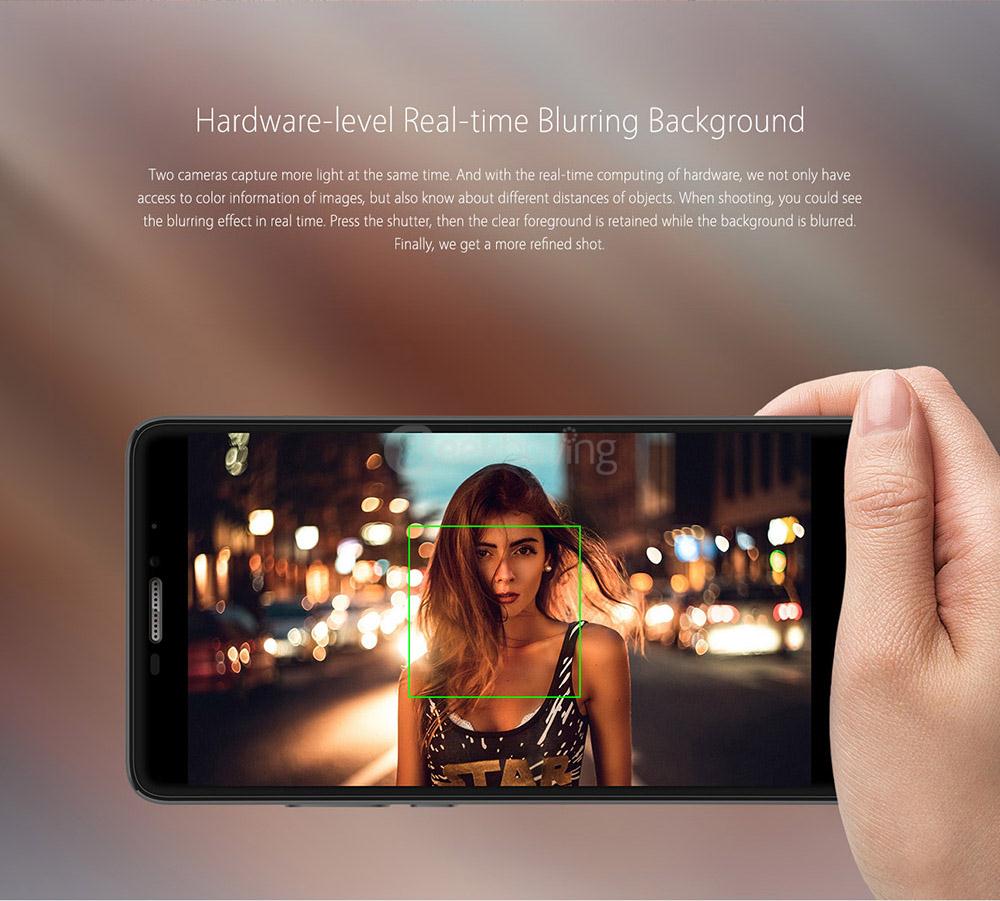 [HK Stock]Bluboo Dual 5.5inch FHD Android 6.0 4G LTE Smartphone MT6737T Quad Core 1.5GHz 2GB RAM 16GB ROM Dual Rear Cameras 13.0MP+2.0MP Touch ID OTG - Black