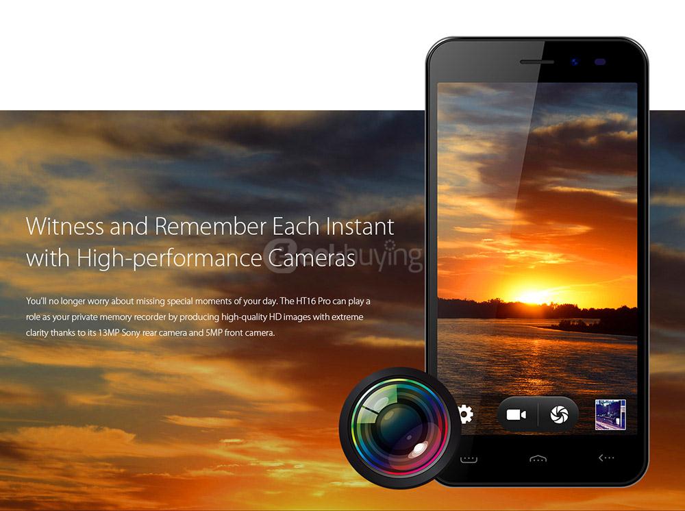 [HK Stock]HOMTOM HT16 Pro 5.0inch HD Android 6.0 4G LTE Smartphone MT6737 Quad Core 1.3GHz 2GB RAM 16GB ROM 5.0MP+13.0MP Fast Charge Hotknot - Blue