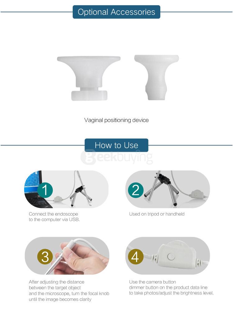 Supereyes Y002 7mm 200X IP67 Waterproof Handheld Digital Microscope Borescope Endoscope Otoscope with LED