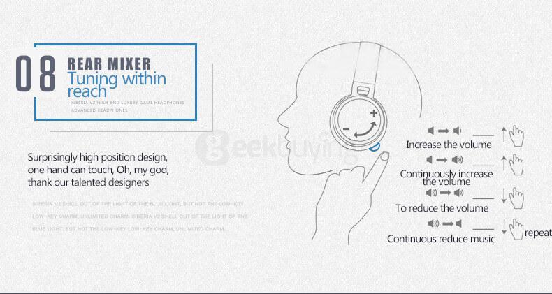 Xiberia V2 Over-ear Gaming Headphones LED Light Vibration Stereo Headsets PC Gamer Computer Super Bass - White
