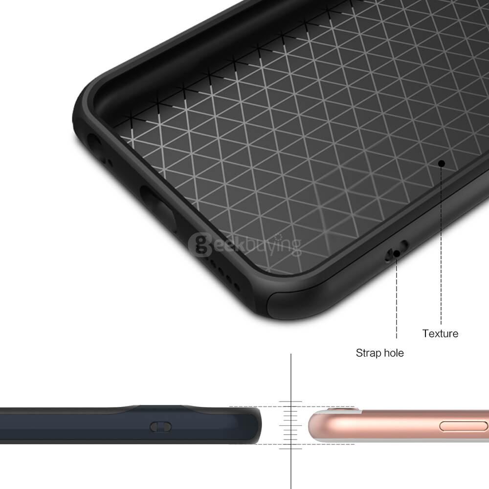 ROCK Royce Series Phones Protective Shell TPU Back Cover With PC Edge Anti-scratch Phone Case For iPhone 6Plus/6S Plus - Navy Blue