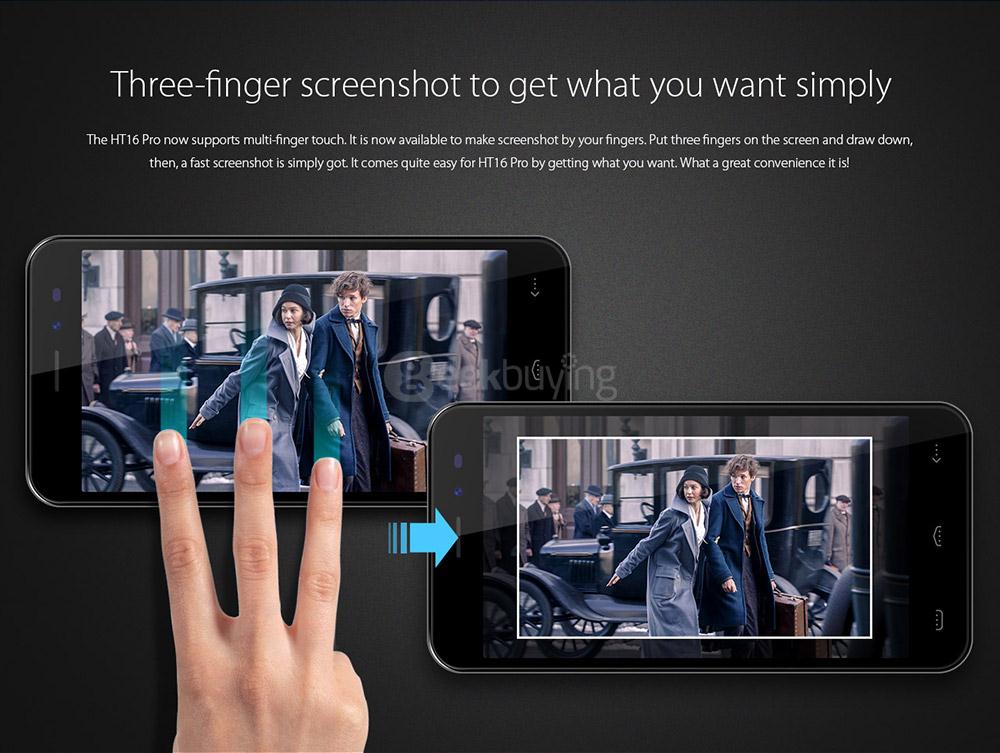 [HK Stock]HOMTOM HT16 Pro 5.0inch HD Android 6.0 4G LTE Smartphone MT6737 Quad Core 1.3GHz 2GB RAM 16GB ROM 5.0MP+13.0MP Fast Charge Hotknot - Blue