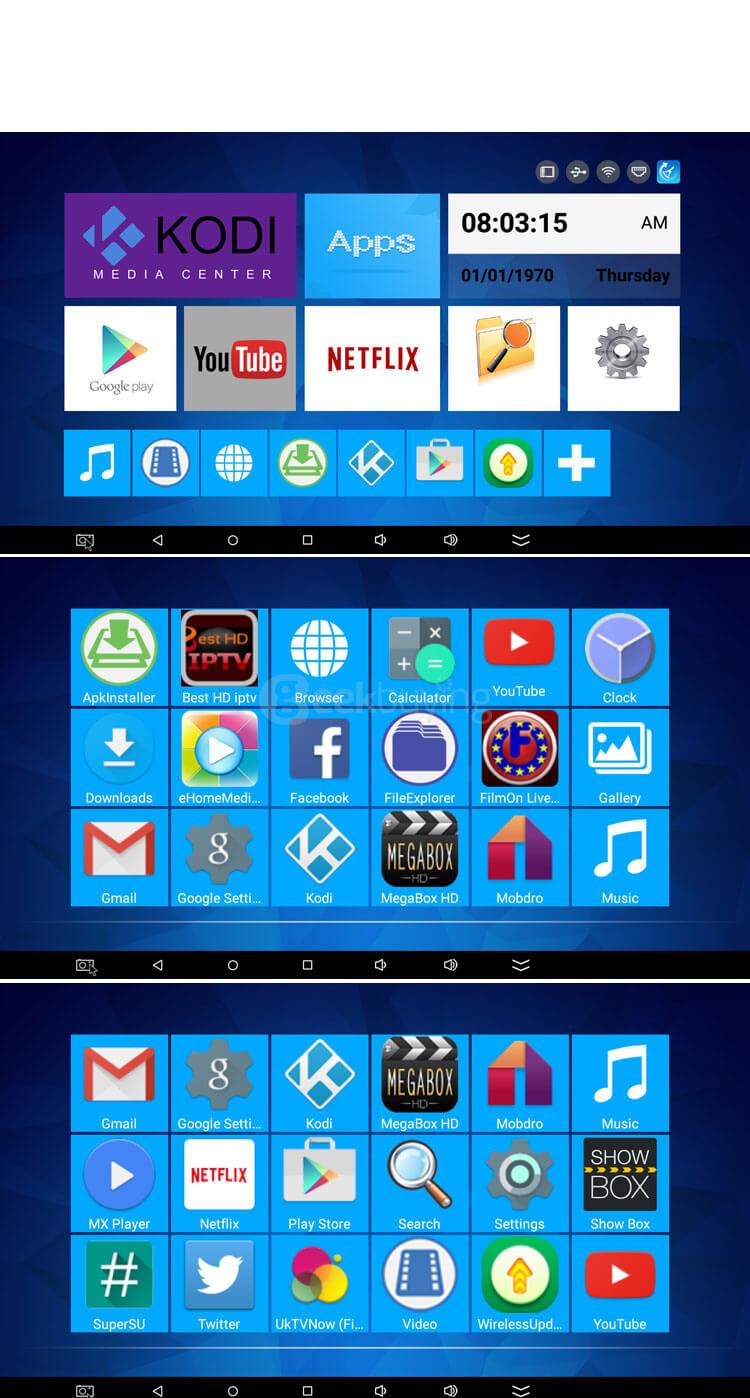 R-TV BOX MINI RK3229 4K VP9 Android5.1 Smart TV BOX 1G/8G WIFI LAN KODI DLNA Google TV Remote