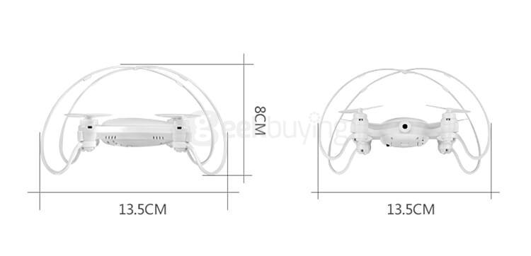 Fayee Smart Egg WIFI FPV 0.3MP Camera Headless Mode Altitude Hold RC Quadcopter RTF - Black