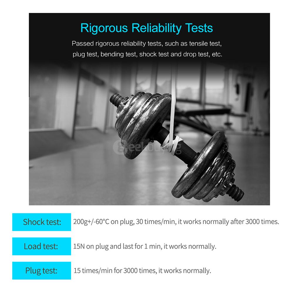 Rock 1M Micro + 8Pin Interface 2 In 1 USB Charging And Sync Zinc Alloy Cable For IOS And Android - Black