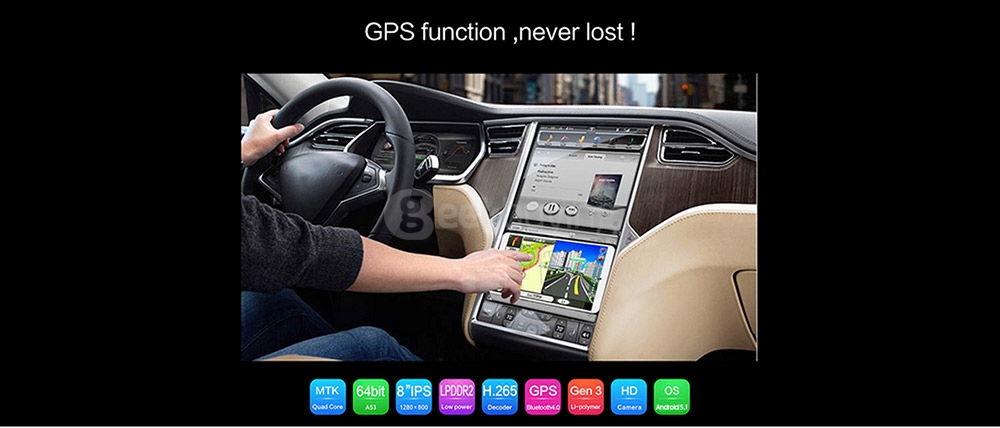 Teclast P80h Tablet PC 8 inch Android 5.1 1GB/8GB MT8163 Quad Core 1.3GHz IPS 1280*800 GPS Dual WiFi HDMI Miracast - White