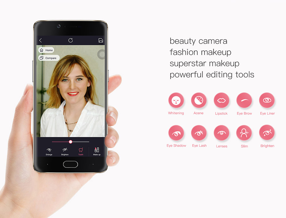 [HK Stock]DOOGEE Shoot 1 5.5inch FHD Android 6.0 Dual Rear Cameras 13.0MP+8.0MP Front Touch ID Smartphone MT6737T Quad Core 1.5GHz 2GB RAM 16GB ROM - Black