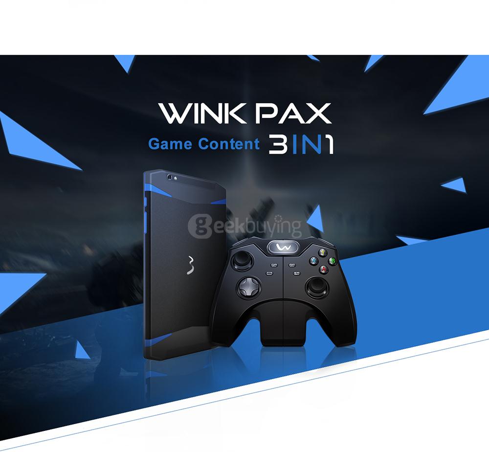WinkPax G1 3-in-1 4G Phablet Game Console 8 inch Android 5.1 2GB/32GB MT8783 Octa Core 1.3GHz IPS 1920*1200 with Adaptable Controller - Black