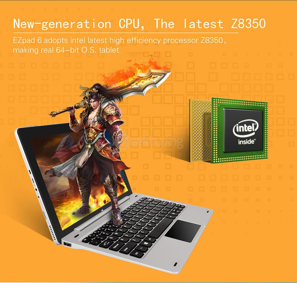 [Pacakge B] Jumper EZpad 6 Ultrabook Tablet PC 11.6 inch Windows 10 4GB/64GB Intel Atom X5 Z8350 Quad Core 1.92GHz IPS 1920*1080 - Silver