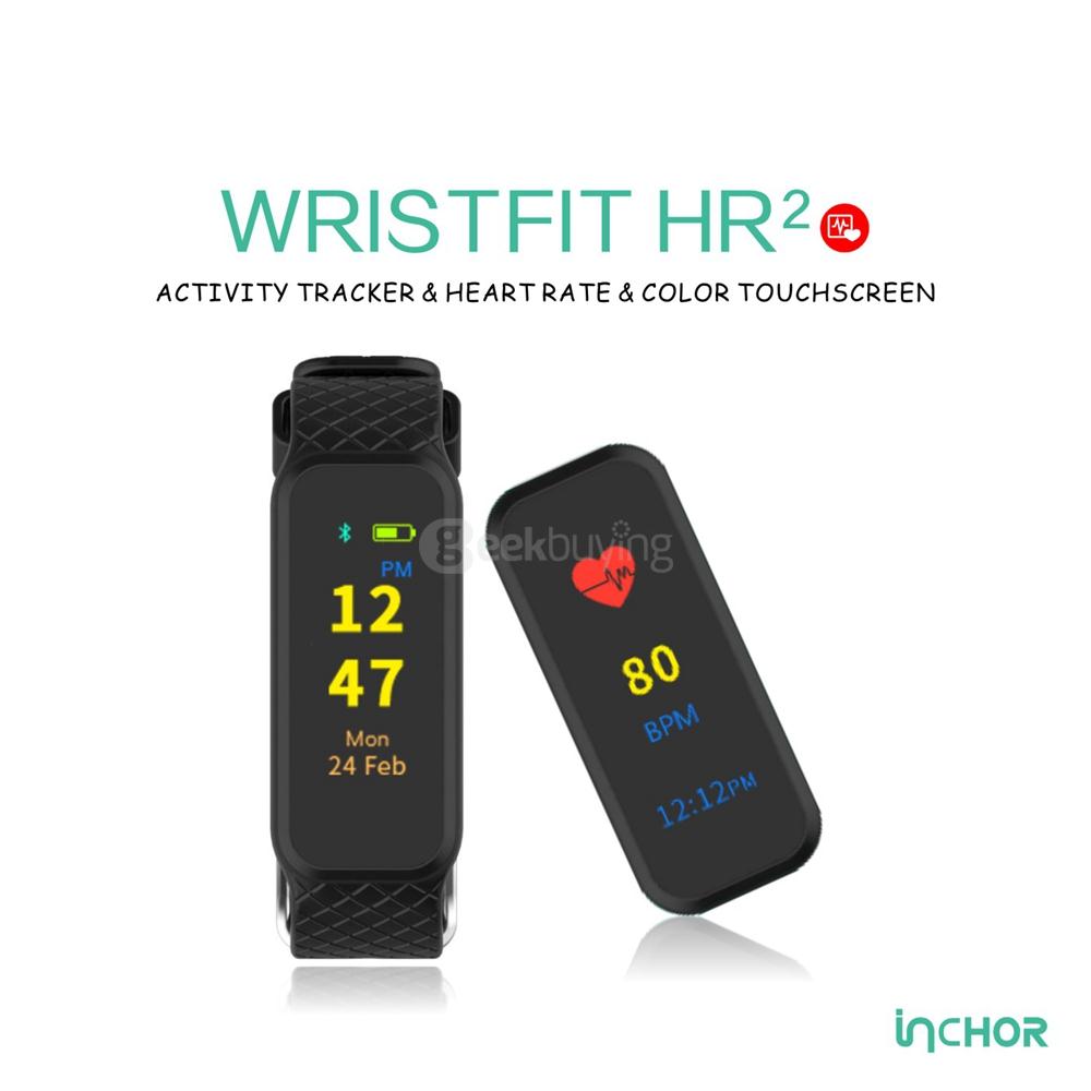 INCHOR Wristfit HR2 Heart Rate Monitor Color TFT 0.6