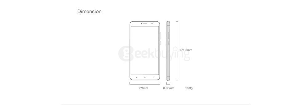 [HK Stock] Doogee Y6 MAX 6.5 Inch FHD 2.5D Screen Android 6.0 4G+ LTE Smartphone MT6750 64-Bit Octa core 3GB RAM 32GB ROM 13.0MP Touch ID - Silver