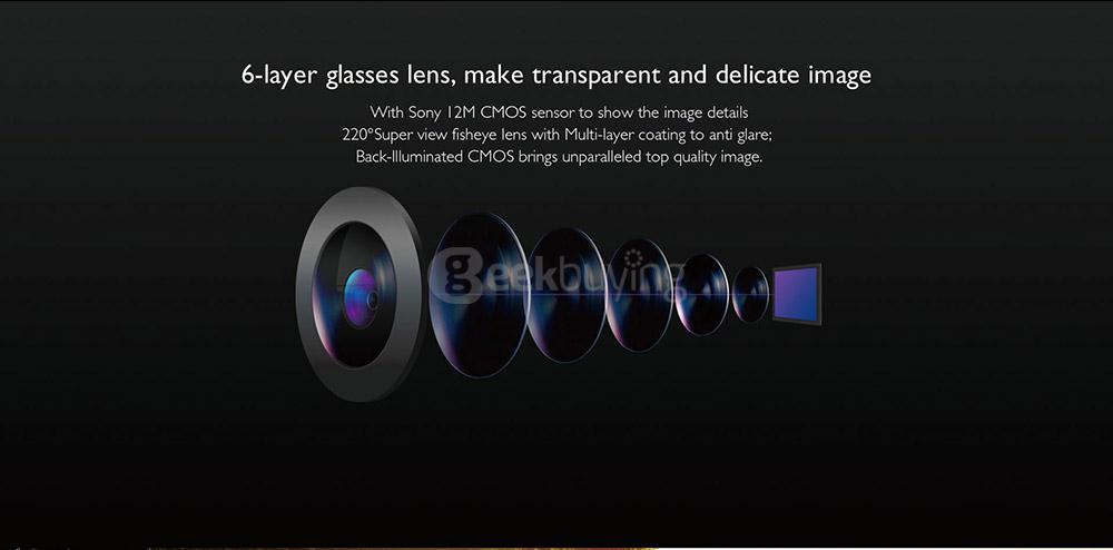 SJCAM SJ360 2K Panoramic Action Camera 360 Degree Fisheye Lens Novatek 96660 Chipset Sony IMX078 220 Degrees Wide Angles Sport DV- Black
