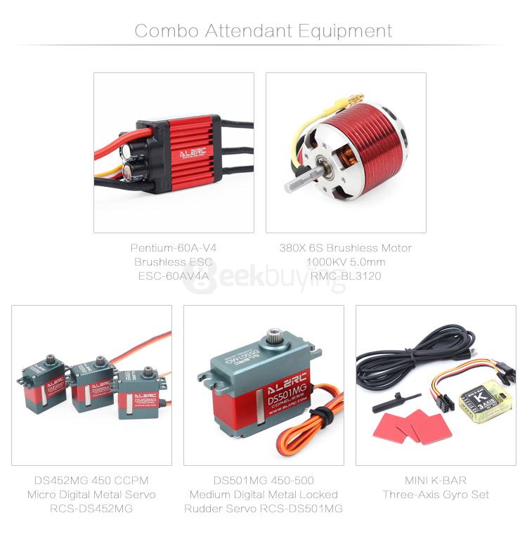 ALZRC Devil 380 FAST Three-Blade Rotor Head TBR RC Helicopter - Super Combo Version