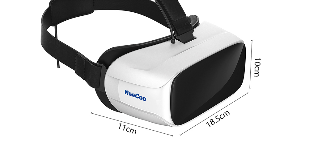 NeeCoo Android 5.1 Z8350 2G/32G 1080P 110FOV 3D All In One VR Virtual Reality Headset - White