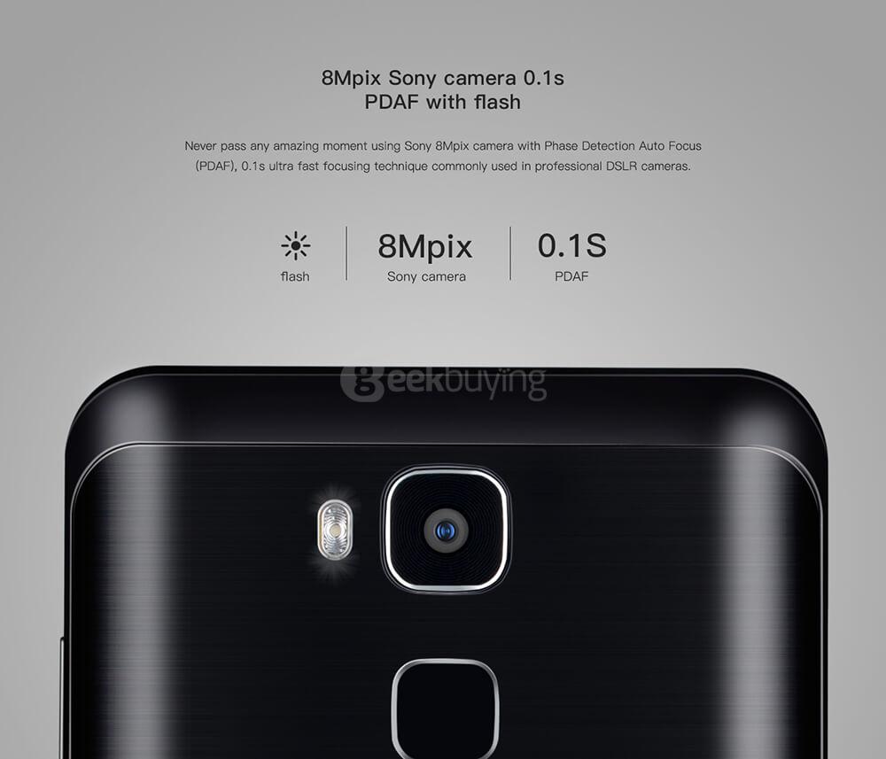 [HK Stock] Doogee Y6C 5.5Inch HD 2.5D Screen Android 6.0 4G+ LTE Smartphone MT6737 64Bit Quad Core 2GB RAM 16GB ROM 8.0MP Toch ID  OTG - Black