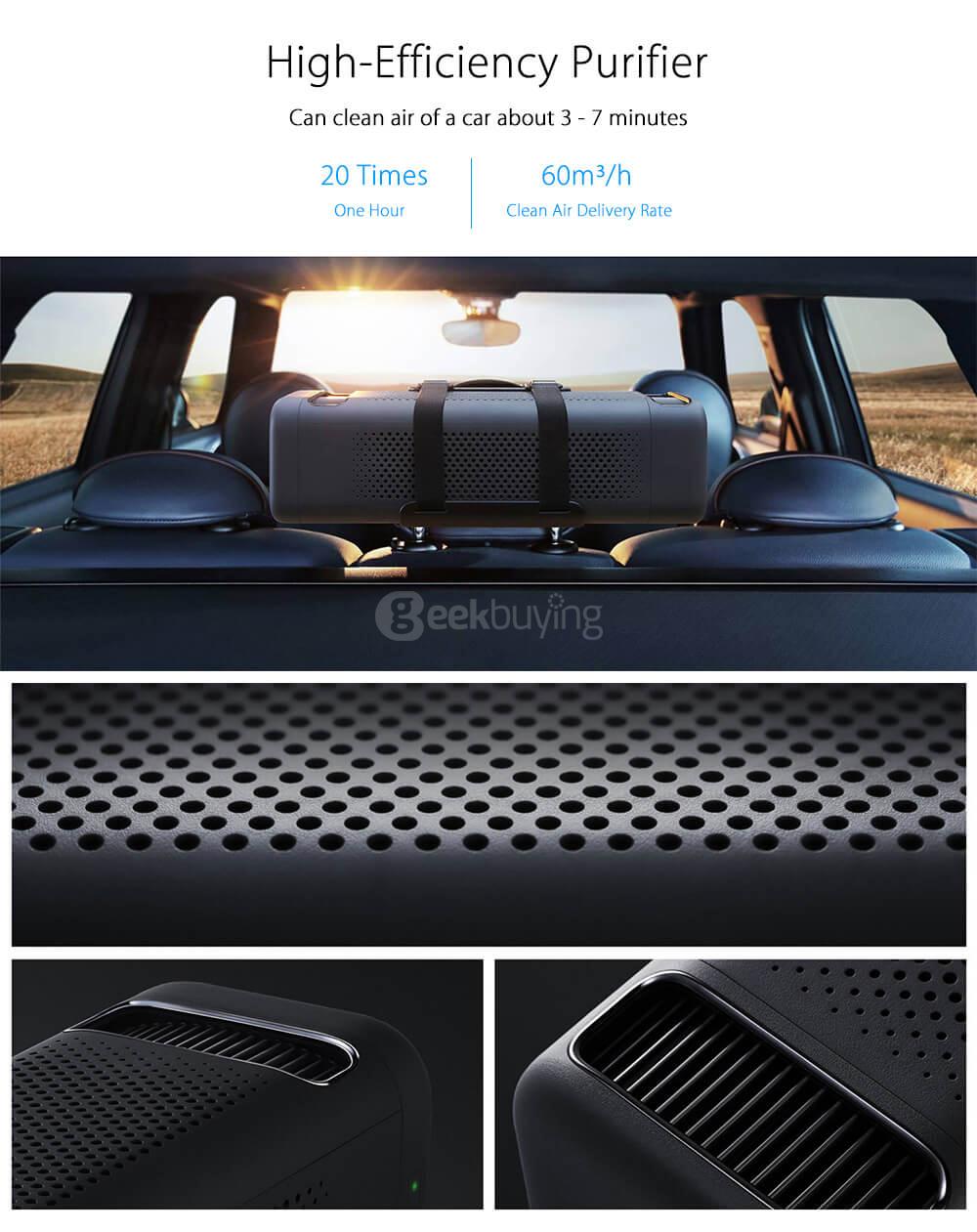 Original Xiaomi Car Air Cleaner Black