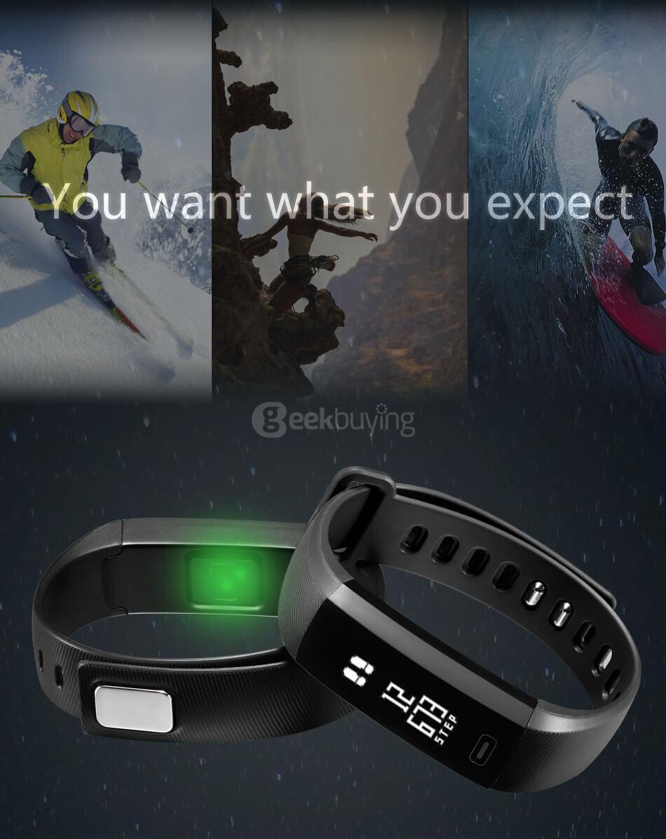 Makibes M2S Smart Bracelet Heart Rate Blood Pressure Pulse Meter Fitness Tracker Wristband for iOS Android - Purple