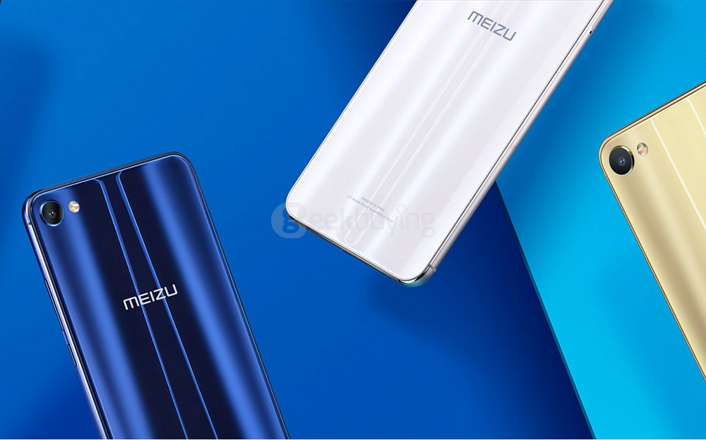 MEIZU Meilan X 5.5inch TDDI FHD 2.5D Screen Flyme 5 4G LTE Smartphone 64bit Helio P20 MT6757 Octa Core 3GB RAM 32GB ROM 5.0MP+12.0MP Touch ID Type-C - Blue