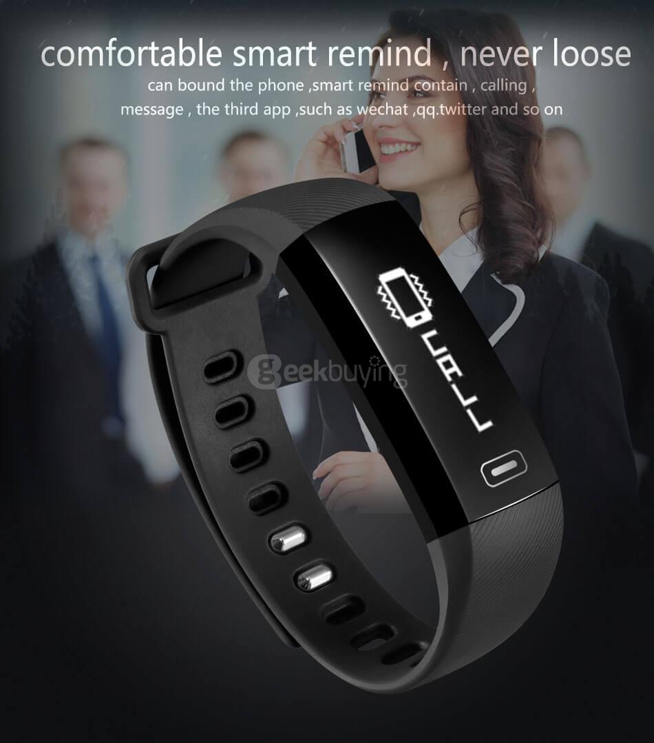 Makibes M2S Smart Bracelet Heart Rate Blood Pressure Pulse Meter Fitness Tracker Wristband for iOS Android - Purple