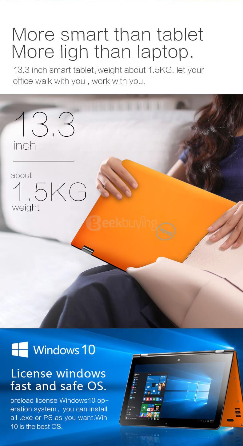 Voyo VBook V3 Pentium Version WiFi 13.3 Inch Windows 10 Intel Apollo Lake N4200 Quad Core 1.1-2.5GHz 4GB/128G 1920 x 1080 FHD IPS screen - Orange