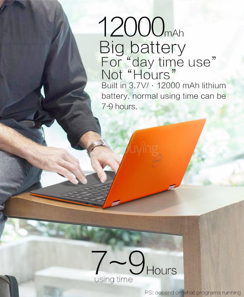 Voyo VBook V3 Pentium Version WiFi 13.3 Inch Windows 10 Intel Apollo Lake N4200 Quad Core 1.1-2.5GHz 4GB/128G 1920 x 1080 FHD IPS screen - Orange