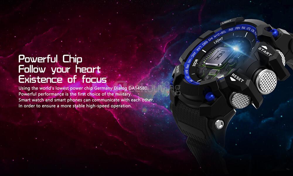 NO.1 F2 IP68 Bluetooth Smartwatch Bracelet Sleep Monitor SMS Push Call Alert - Black