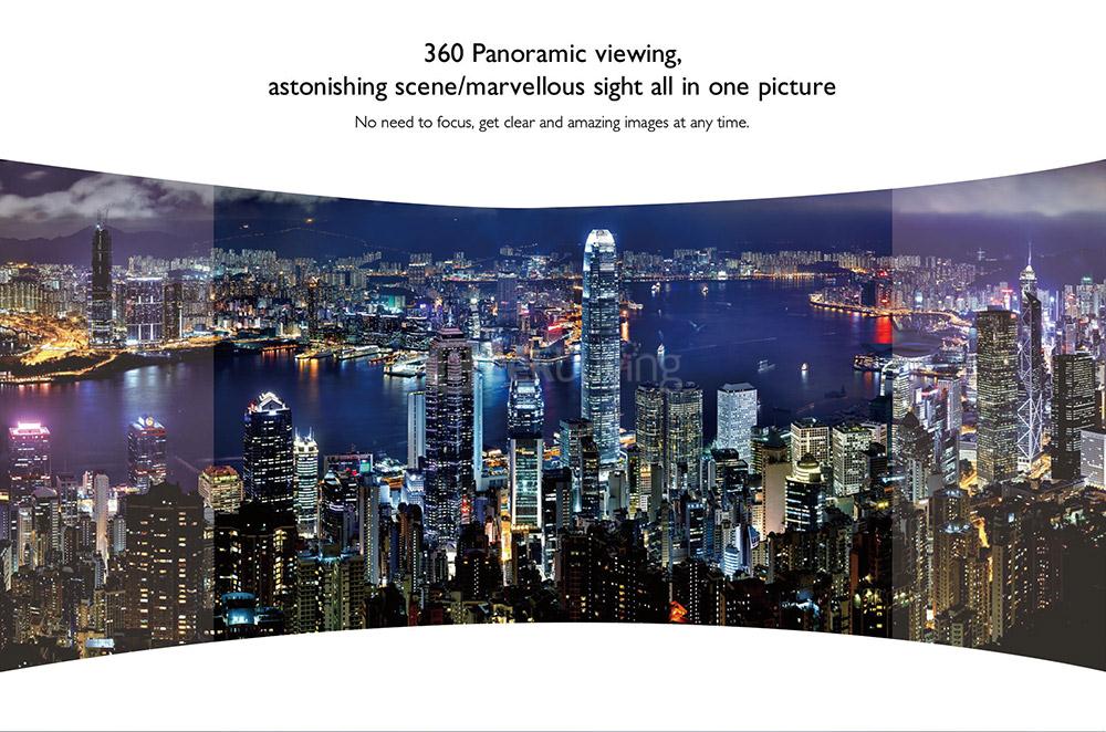 SJCAM SJ360 2K Panoramic Action Camera 360 Degree Fisheye Lens Novatek 96660 Chipset Sony IMX078 220 Degrees Wide Angles Sport DV- White