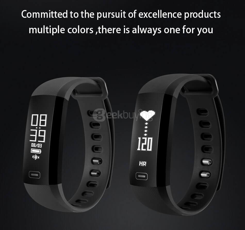 Makibes M2S Smart Bracelet Heart Rate Blood Pressure Pulse Meter Fitness Tracker Wristband for iOS Android - Purple