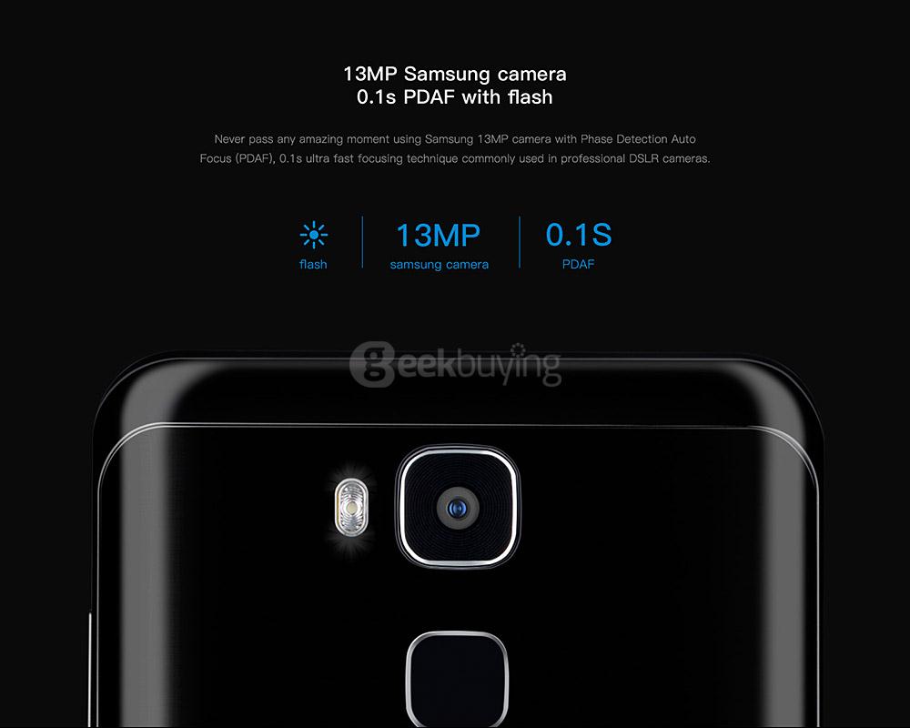 [HK Stock] Doogee Y6 Piano Black 5.5 Inch Sharp HD Android 6.0 4G+ LTE Smartphone MT6750 64-Bit Octa Core 4GB RAM 64GB ROM 13.0MP Toch ID with Case Screen Protector - Black