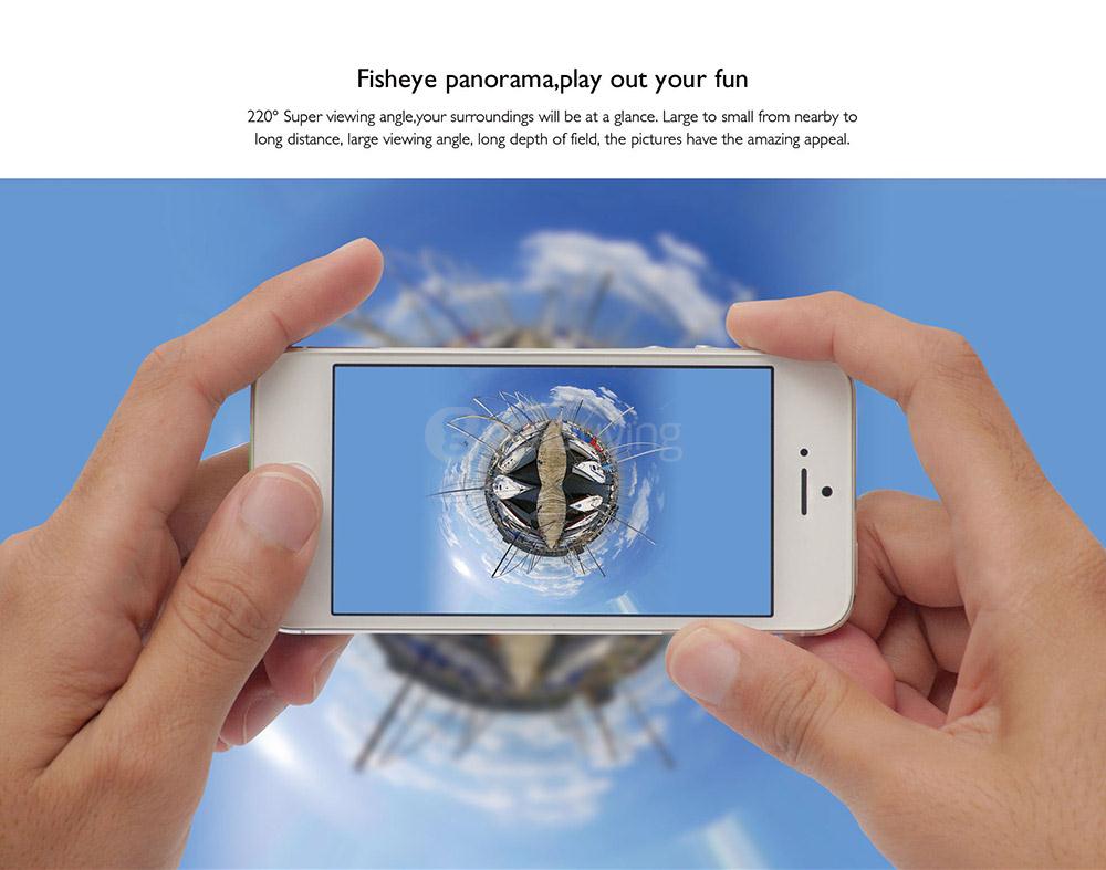 SJCAM SJ360 2K Panoramic Action Camera 360 Degree Fisheye Lens Novatek 96660 Chipset Sony IMX078 220 Degrees Wide Angles Sport DV- White