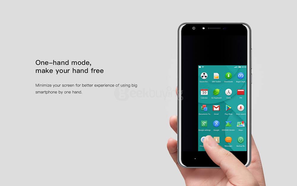 [HK Stock] Doogee Y6C 5.5Inch HD 2.5D Screen Android 6.0 4G+ LTE Smartphone MT6737 64Bit Quad Core 2GB RAM 16GB ROM 8.0MP Toch ID  OTG - Black