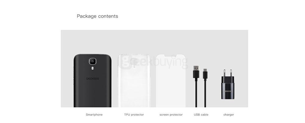 [HK Stock] Doogee X9 Mini 5.0 Inch HD Screen Android 6.0 Smartphone MT6580 Quad Core 1.3GHz 1GB RAM 8GB ROM 5.0MP Touch ID - White