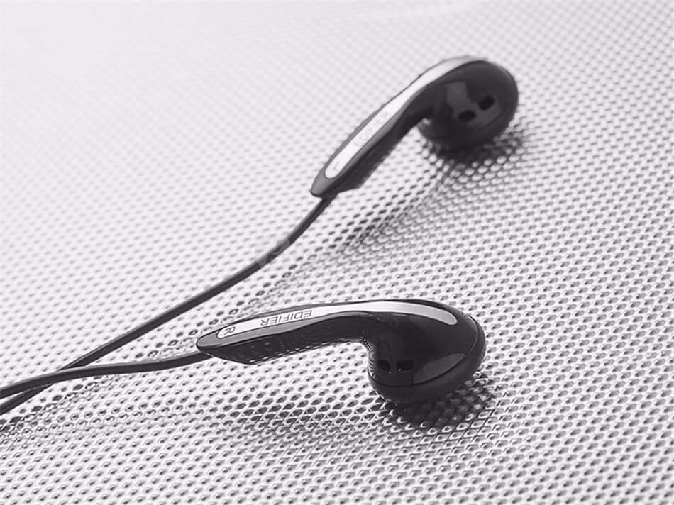 EDIFIER P180 In-Ear Earphone Hands-Free Wired Control Earpiece with MIC for Smartphones - Black