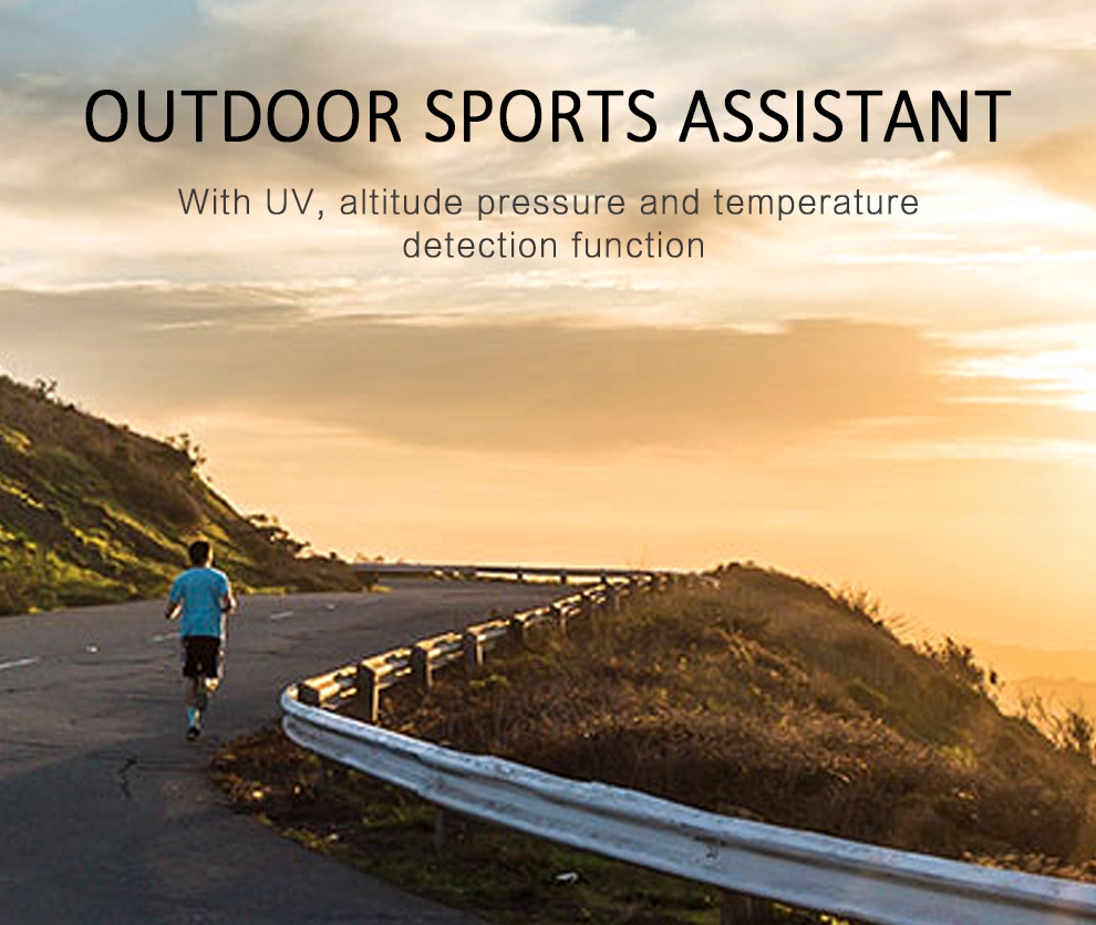 DZB DA14580 Bluetooth 4.0 Smart Watch Heart Rate Monitor Pedometer Remote Camera SMS Call for Android iOS - White+Red